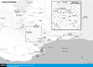 map of Santa Barbara in california