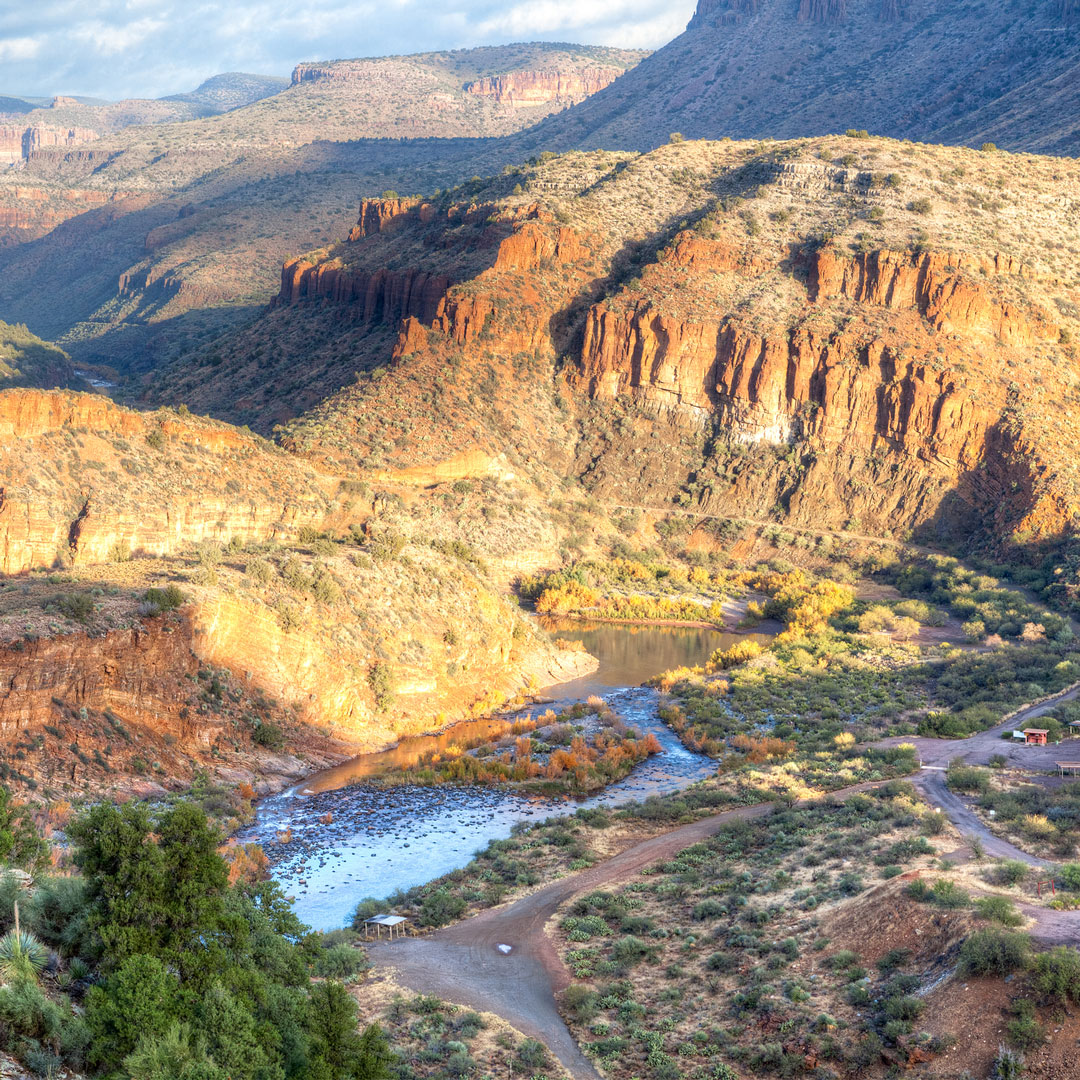 Salt River winding through the Arizona landscape