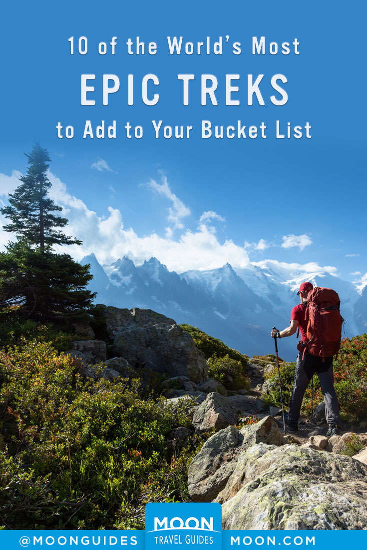 best hikes in the world pinterest graphic