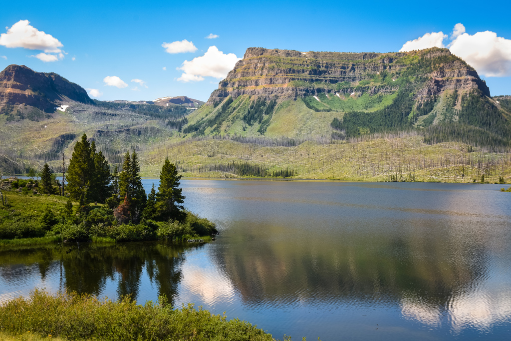 Trappers Lake In The Flattops, Colorado Mountain Scenery In Summer