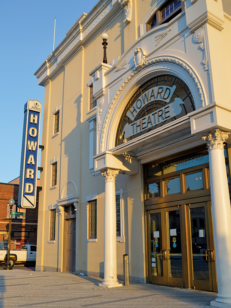 front facade of the Howard Theatre in Washington DC