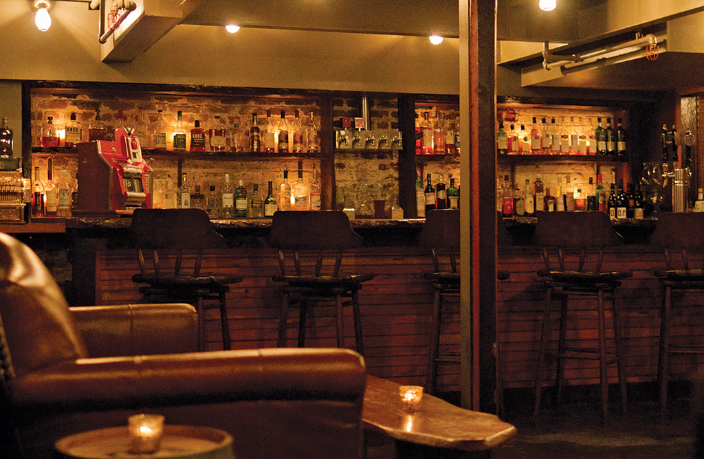 whiskey cellar at Jack Rose in DC