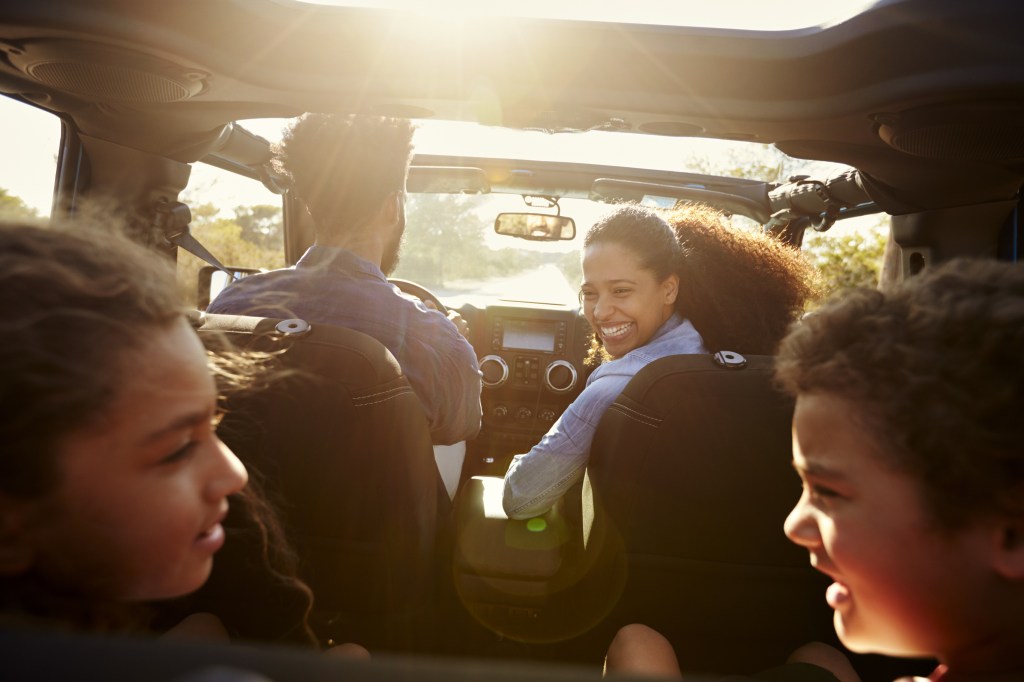 family on a road trip