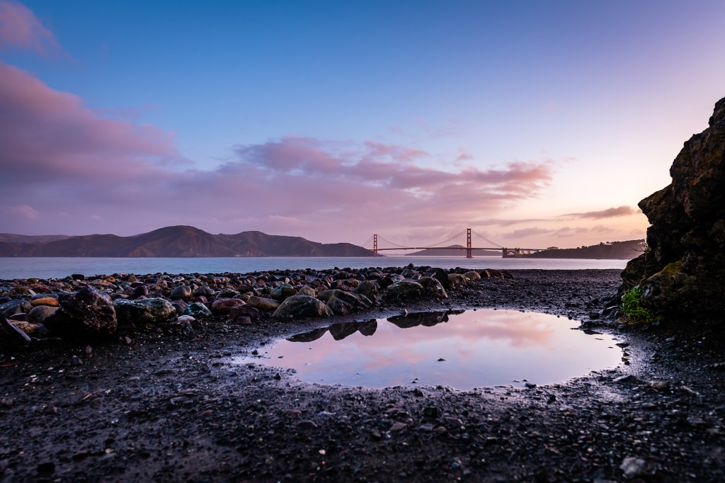 View of the Golden Gate Bridge from Lands End