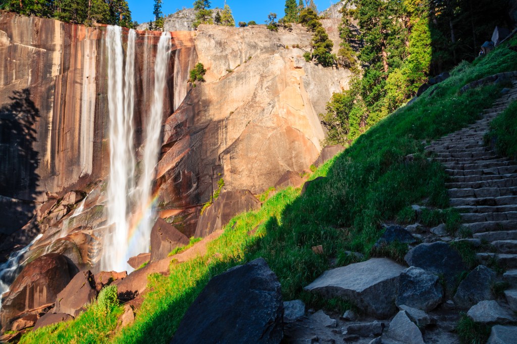 Vernal Falls on the Mist Trail in Yosemite National Park