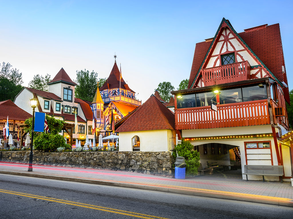 Swiss-inspired buildings in the town of Helen