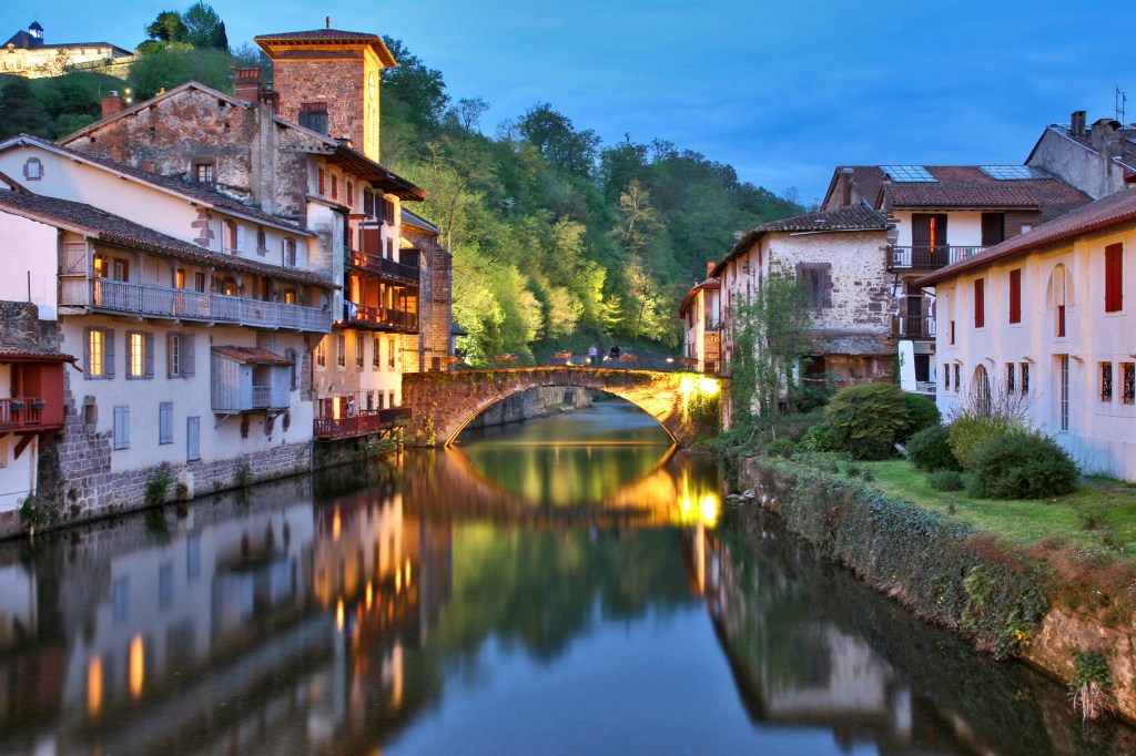 evening in a village in Spain