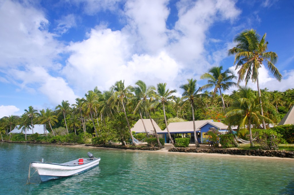 Tropical resort at Nananu-i-Ra island, Fiji