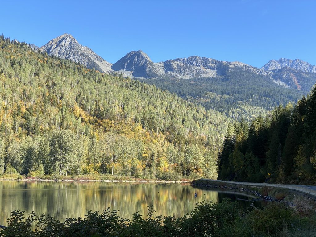 Road trip views in Kaslo, British Columbia