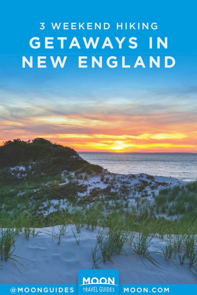 new england weekend hiking getaways pinterest graphic